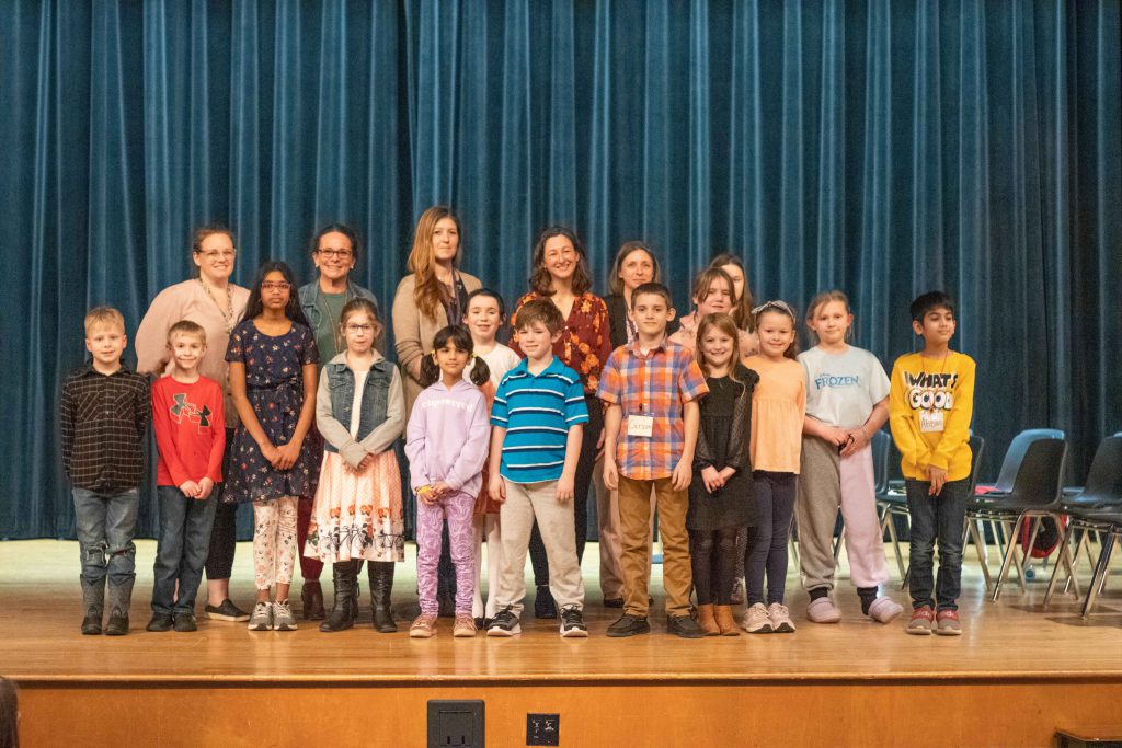 First annual Spelling Bee participants and judges