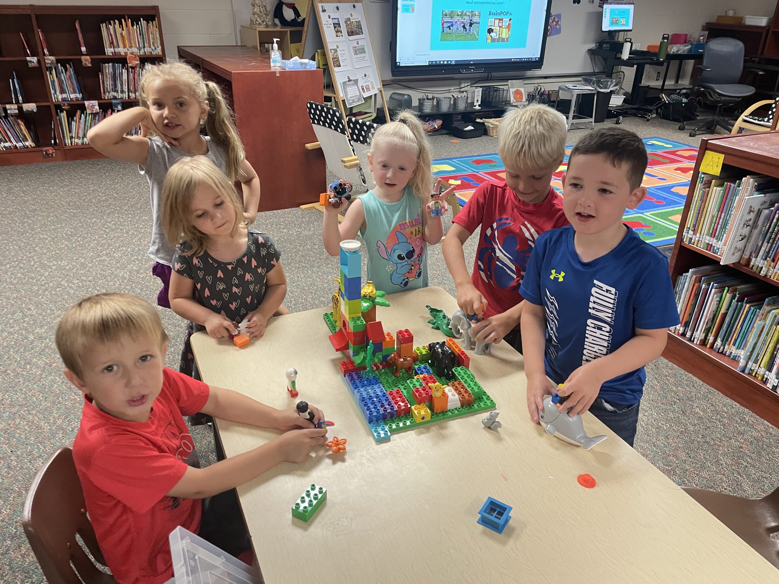 Students in the summer learning program