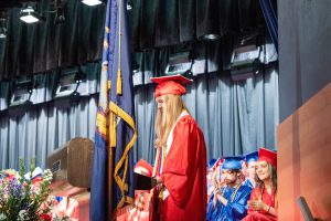 Valedictorian Madelyn Moore 
addresses the Class of 2023.